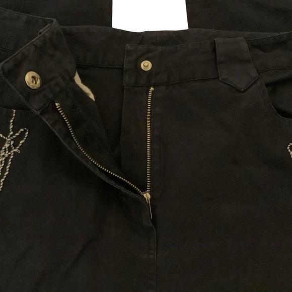 SPANNER SPORT BLUE EMBROIDERED COTTON BLEND DRESS PANTS/ Size 6 - Picture 10 of 11